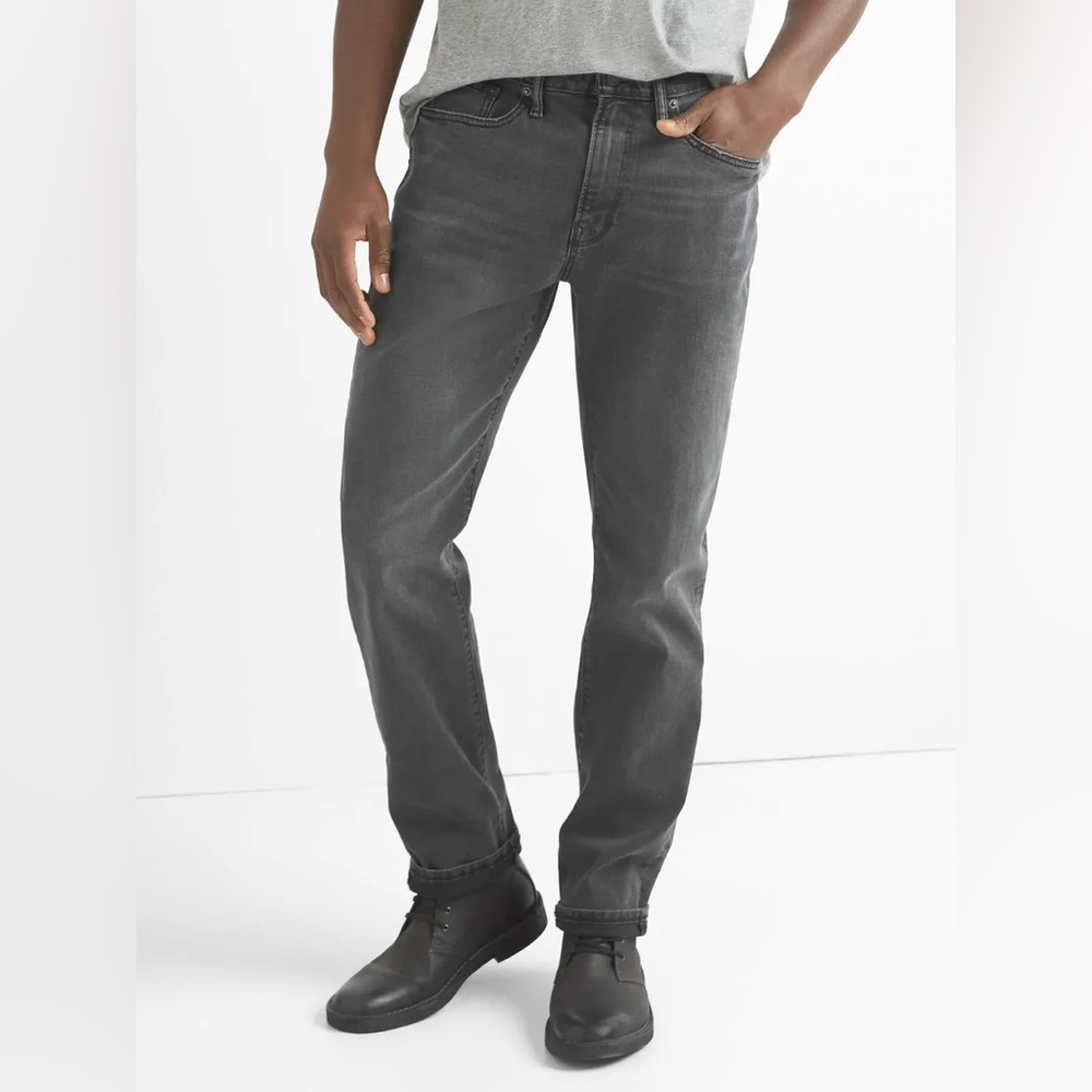 NWT Men’s Gap original faded black athletic taper jeans